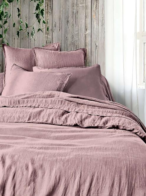 Постельное белье вареный хлопок - Розовый меланж