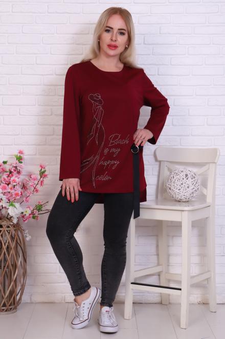 Туника 31628 бордовый