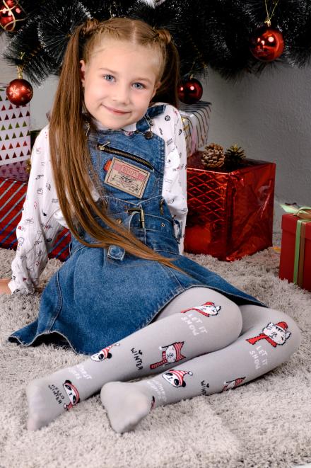 Колготки Прогулка детские серый (ед.)