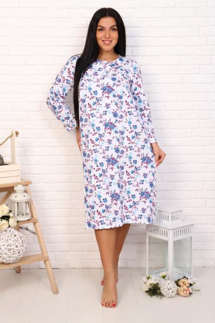 Сорочка Камбрия бирюза