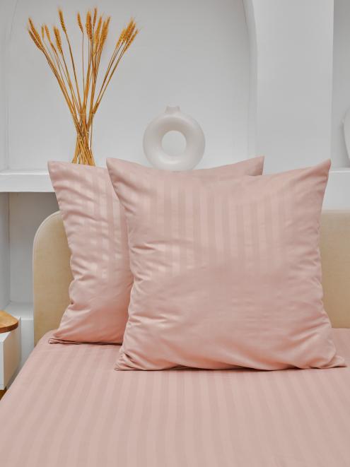 Комплект наволочек Микрофибра Страйп - Пудра (Сток)