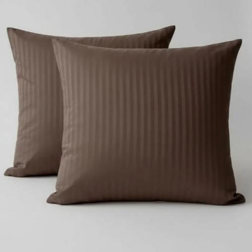 Комплект наволочек Микрофибра Страйп - Мокко 1х1