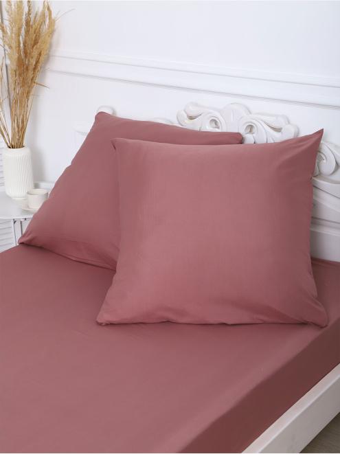 Комплект наволочек полисатин гладкокрашенный - Коричневый