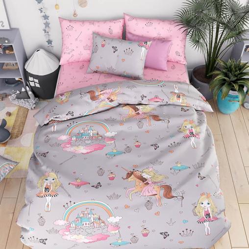 КПБ бязь (плотность 125 гр) 1,5 сп с дет. рисунком - Сказка