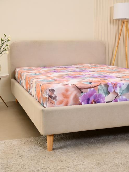 Простыня бязь люкс - Фиалки