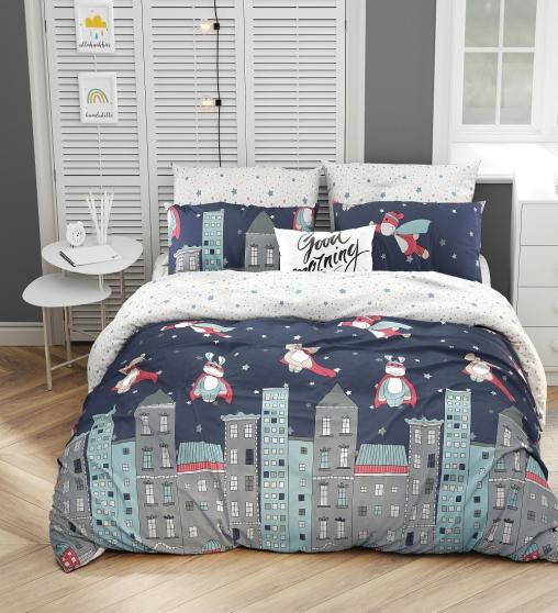 Постельное белье детское поплин на молнии - Супергерои