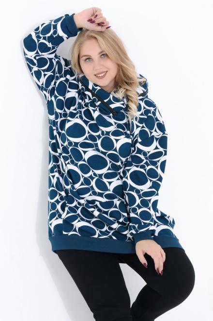 Толстовка 4450 морская волна