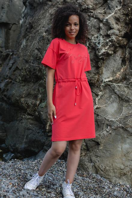 Платье 18003 коралл