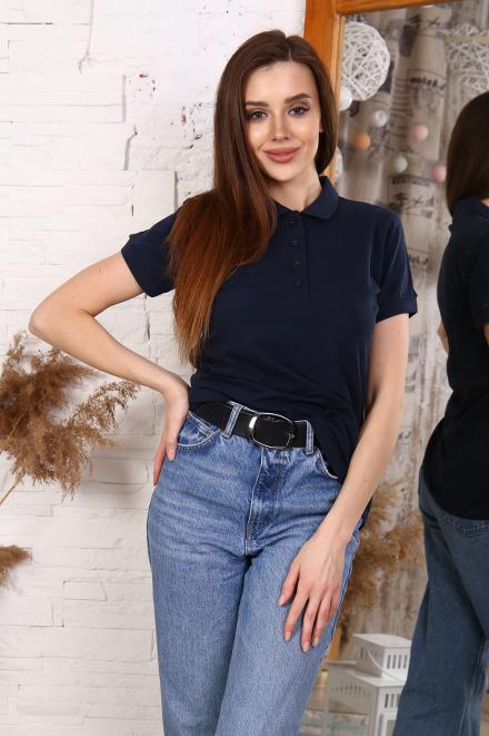 Футболка 17546 темно-синий