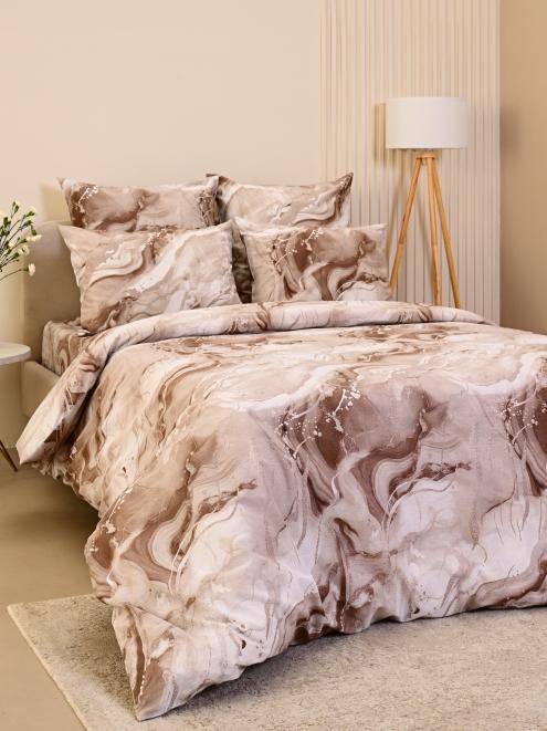 Пододеяльник бязь люкс на молнии - Мрамор