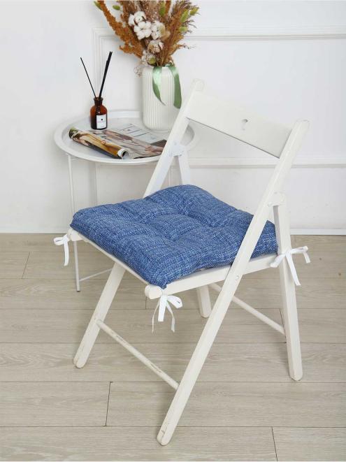 Подушка на стул Люкс - Индиго