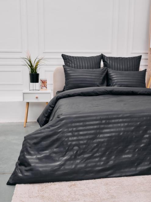 Пододеяльник Микрофибра Страйп - Серый (Сток)