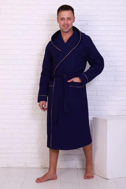Халат домашний Чемпион ВЧ-242 синий