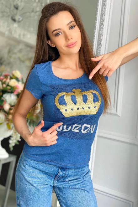 Футболка 8042 индиго