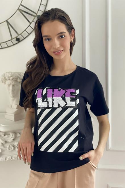 Футболка 8082 черный