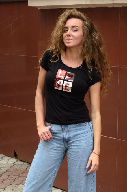 Футболка 7180 черный