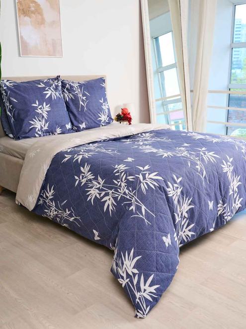 КПБ Перкаль Зима-лето с прост. на резинке - Бамбук