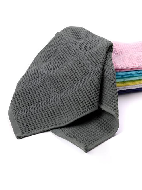 Полотенце вафельное гладкокрашенное - Серый