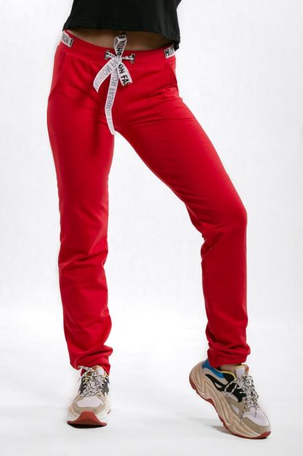 Брюки Бомба красный