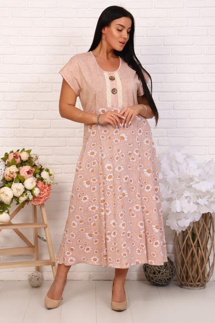 Платье 6724 бежевый