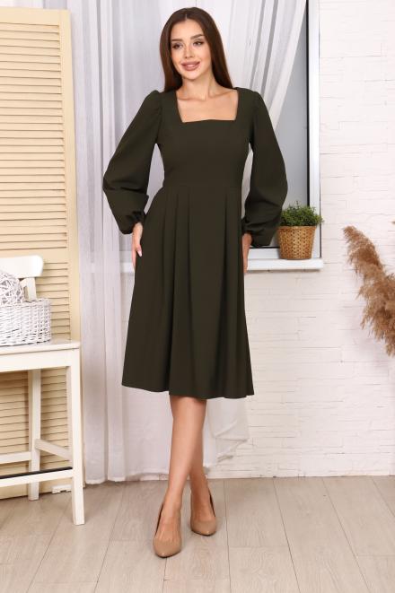 Платье П178н хаки