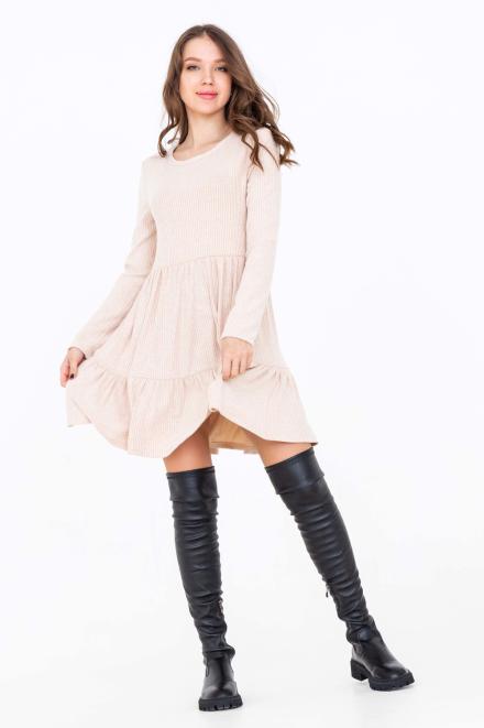 Платье 50512 бежевый