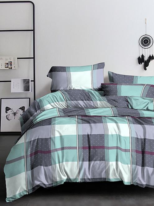 Постельное белье полисатин на молнии - Сильвер