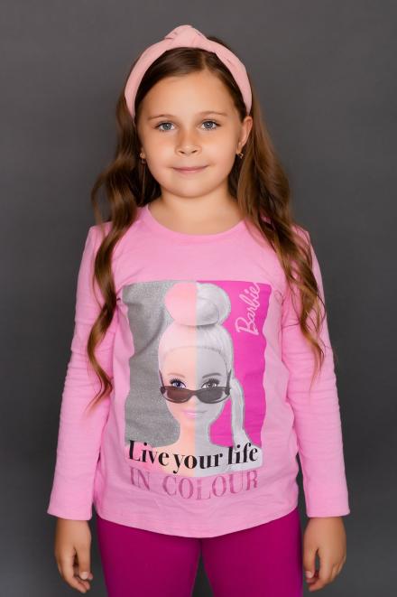 Футболка 22765 Barbie дл. рукав розовый (ед.)