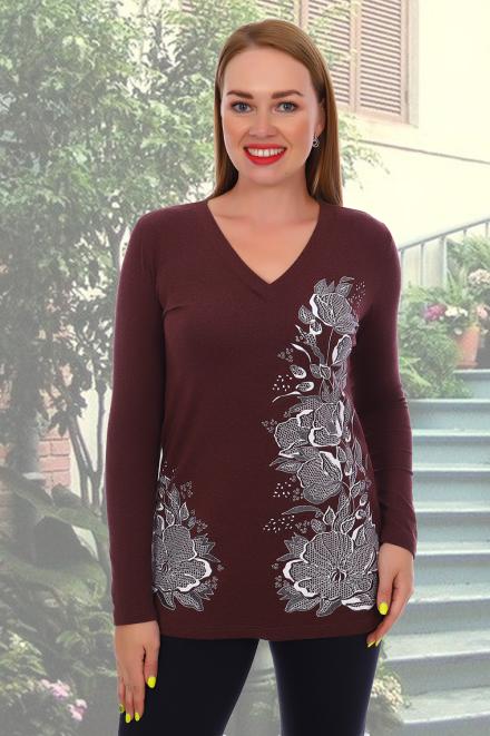 Джемпер Чезари бордо