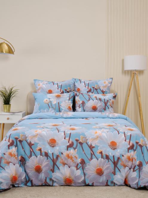 Пододеяльник бязь люкс на молнии - Ромашки