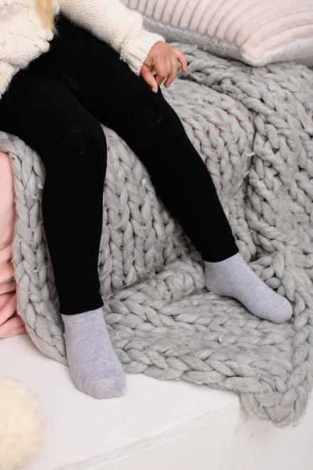 Леггинсы Уголек детские плюш черный (ед.)