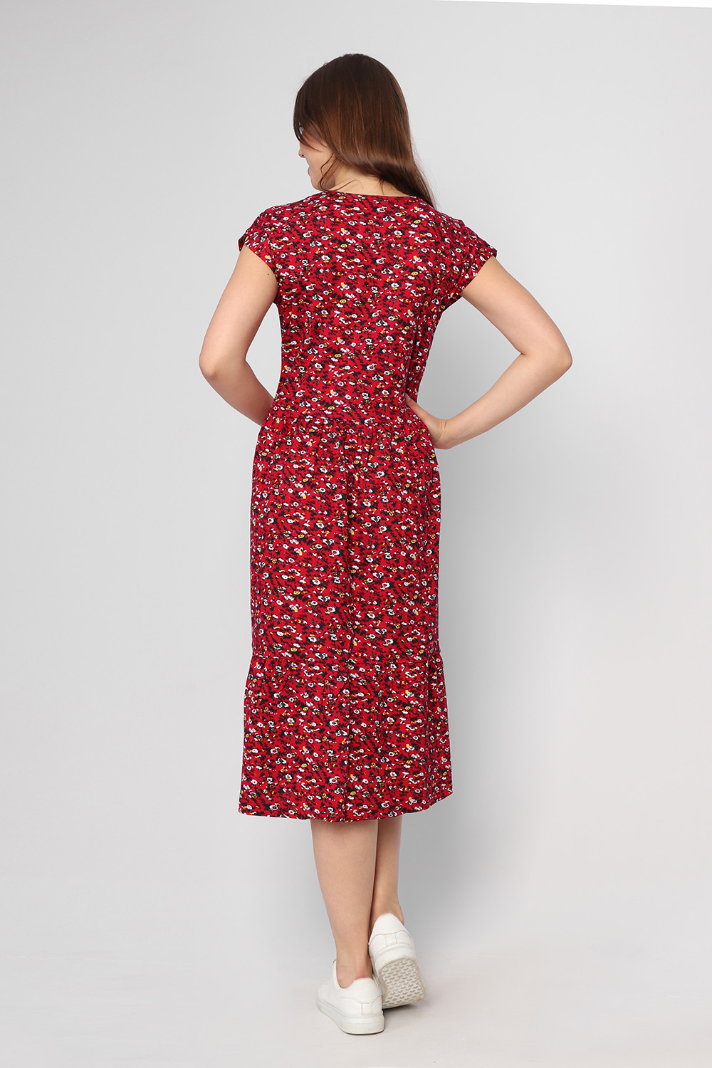 Платье Крестьянки, красный - фото 3