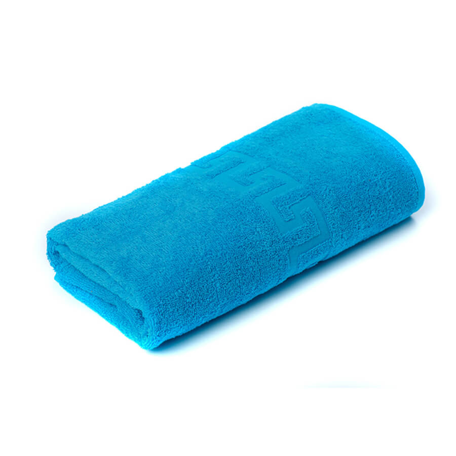 Полотенце махровое г/к 40*70, 380 гр/м2 - Ярко-голубой - фото